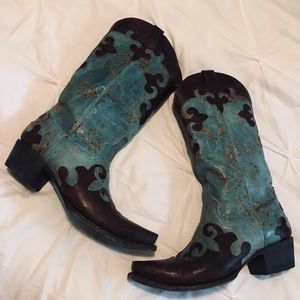 Women’s Lane Turquoise Cowgirl Boots